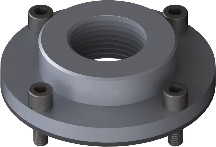 Flange Adapter LK75 AL FKM G1"f